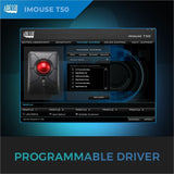 Adesso iMouse T50 Wireless Programmable Ergonomic Trackball Mouse — iMouse T50