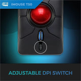 Adesso iMouse T50 Wireless Programmable Ergonomic Trackball Mouse — iMouse T50