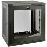 Eaton Tripp Lite Series SmartRack 12U Low-Profile Switch-Depth Wall-Mount Small Rack Enclosure, Clear Acrylic Window — SRW12UG