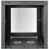 Eaton Tripp Lite Series SmartRack 12U Low-Profile Switch-Depth Wall-Mount Small Rack Enclosure, Clear Acrylic Window — SRW12UG