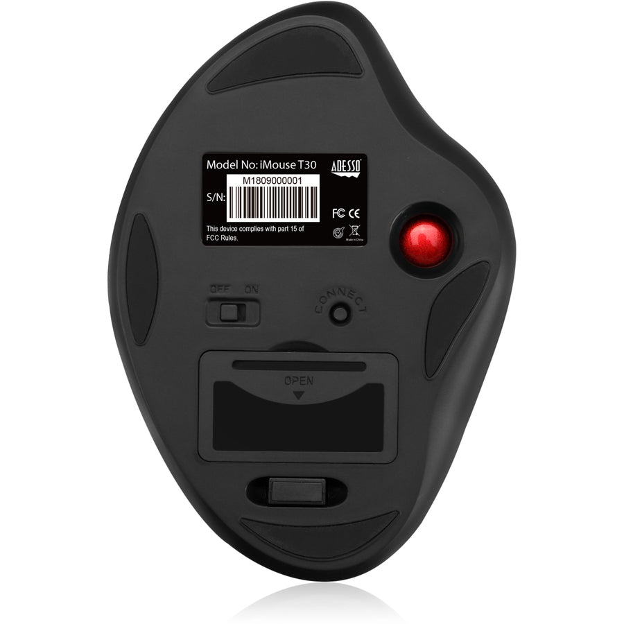 Adesso iMouse T30 Wireless Programmable Ergonomic Trackball Mouse — iMouse T30