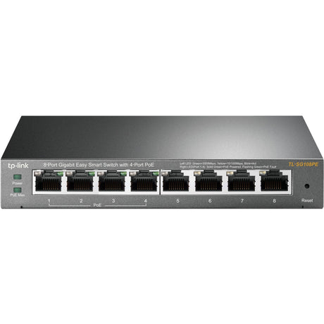 TP-Link TL-SG108PE - 8-Port Gigabit Easy Smart Switch with 4-Port PoE — TL-SG108PE