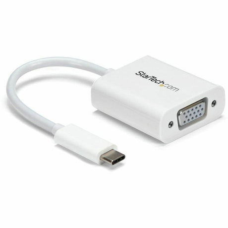 StarTech.com USB-C to VGA Adapter - White - Thunderbolt 3 Compatible - USB C Adapter - USB Type C to VGA Dongle Converter — CDP2VGAW
