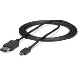 StarTech.com 6ft/1.8m USB C to DisplayPort 1.2 Cable 4K 60Hz - USB Type-C to DP Video Adapter Monitor Cable HBR2 - TB3 Compatible - Black — CDP2DPMM6B