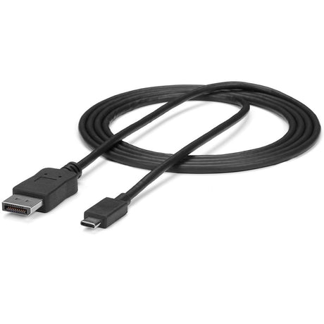 StarTech.com 6ft/1.8m USB C to DisplayPort 1.2 Cable 4K 60Hz - USB Type-C to DP Video Adapter Monitor Cable HBR2 - TB3 Compatible - Black — CDP2DPMM6B