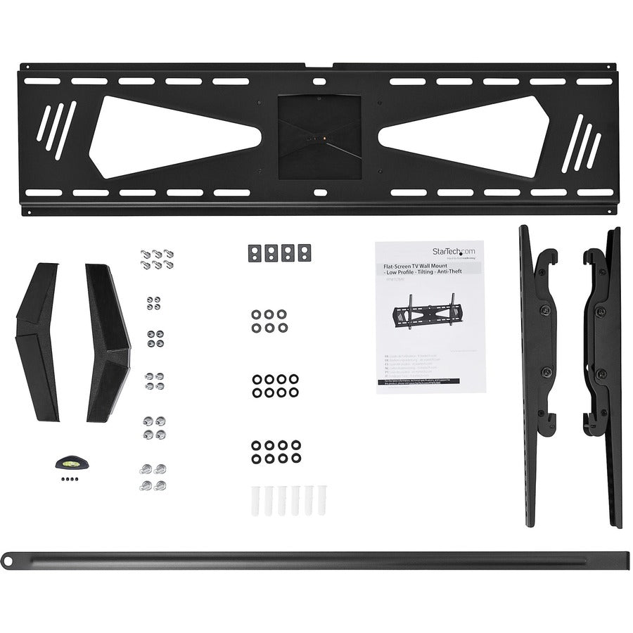 StarTech.com Low Profile TV Mount - Tilting - Anti-Theft - Flat Screen TV Wall Mount for 37" to 75" TVs - VESA Wall Mount — FPWTLTBAT