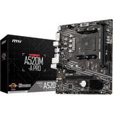 MSI A520M-A PRO Desktop Motherboard - AMD A520 Chipset - Socket AM4 - Micro ATX — A520MAPRO