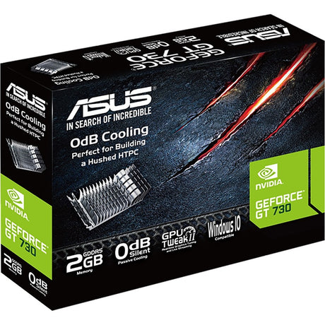 Asus NVIDIA GeForce GT 730 Graphic Card - 2 GB GDDR5 - Low-profile — GT730-SL-2GD5-BRK