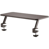 StarTech.com Monitor Riser Stand - Clamp-on Monitor Shelf for Desk - Extra Wide 25.6"/65 cm - For up to 34" Monitors - Black (MNRISERCLMP) — MNRISERCLMP