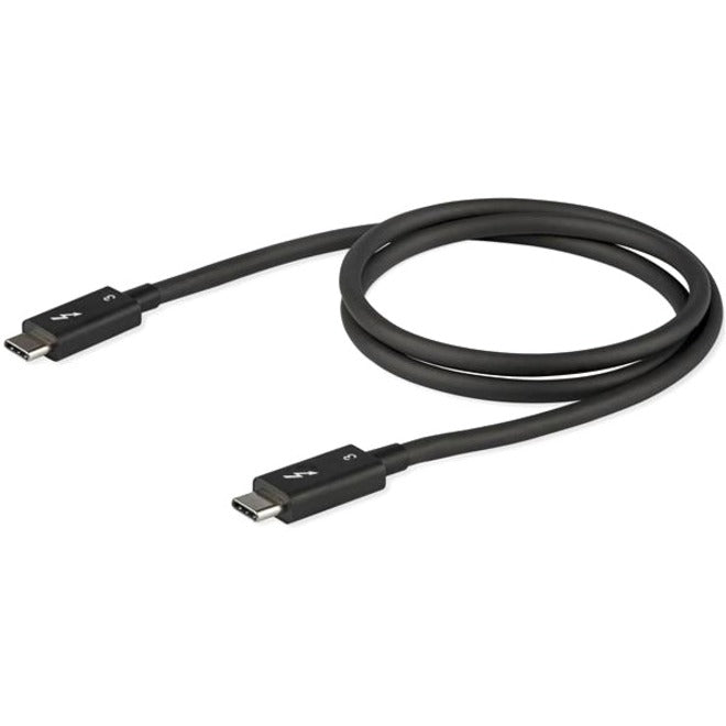 StarTech.com 2.6ft (80cm) Thunderbolt 3 Cable, 40Gbps, 100W PD, 4K/5K Video, Thunderbolt-Certified, Compatible w/ TB4/USB 3.2/DisplayPort — TBLT34MM80CM