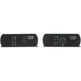 StarTech.com USB 2.0 Extender over Cat5e or Cat6 Ethernet Cable - 330ft/100m USB 2.0 Extender Adapter Kit w/ ESD & Metal Case - Powered — USB2001EXT2NA