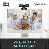 Adesso CyberTrack CyberTrack H7 Webcam - 4 Megapixel - 30 fps - USB 2.0 - TAA Compliant — CyberTrack H7