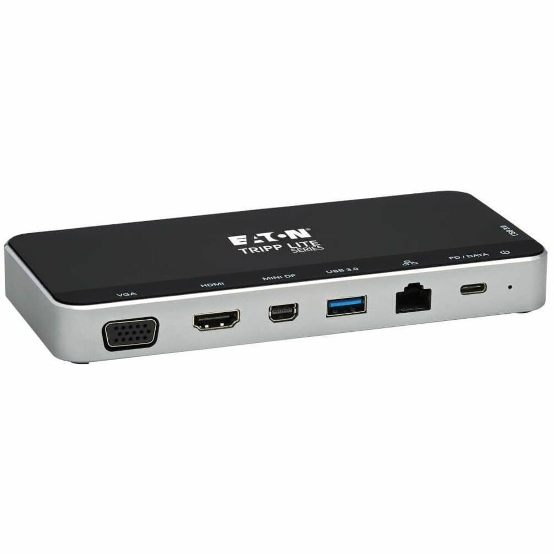 Eaton Tripp Lite Series USB Dock, Triple Display - 4K HDMI & mDP, VGA, USB 3.x (5Gbps), USB-A/C Hub, GbE, 60W PD Charging — U442-DOCK16-B