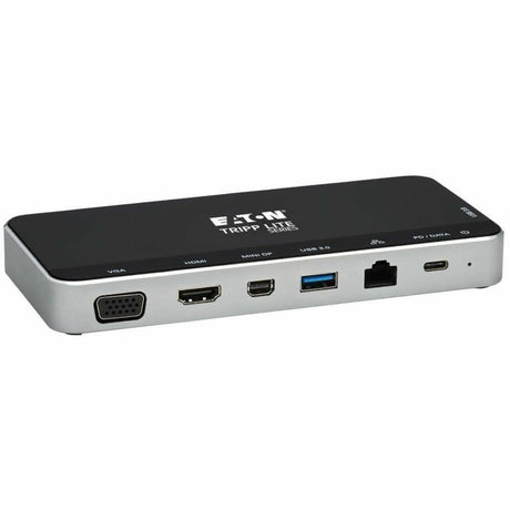 Eaton Tripp Lite Series USB Dock, Triple Display - 4K HDMI & mDP, VGA, USB 3.x (5Gbps), USB-A/C Hub, GbE, 60W PD Charging — U442-DOCK16-B
