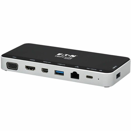 Eaton Tripp Lite Series USB Dock, Triple Display - 4K HDMI & mDP, VGA, USB 3.x (5Gbps), USB-A/C Hub, GbE, 60W PD Charging — U442-DOCK16-B