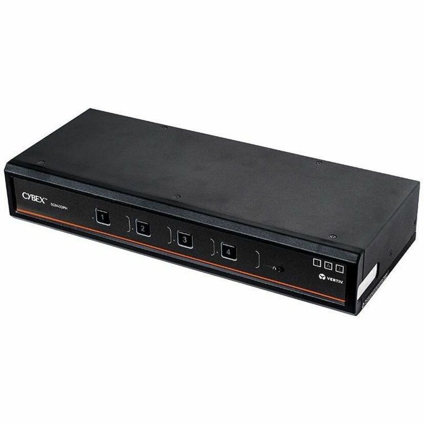 Vertiv Avocent Cybex SC900 Secure Desktop KVM Switch, Dual Head Monitor, 4 Port, Common Access Card, NIAP Version 4.0, TAA Compliant (SC940DPH-400) — SC940DPH-400