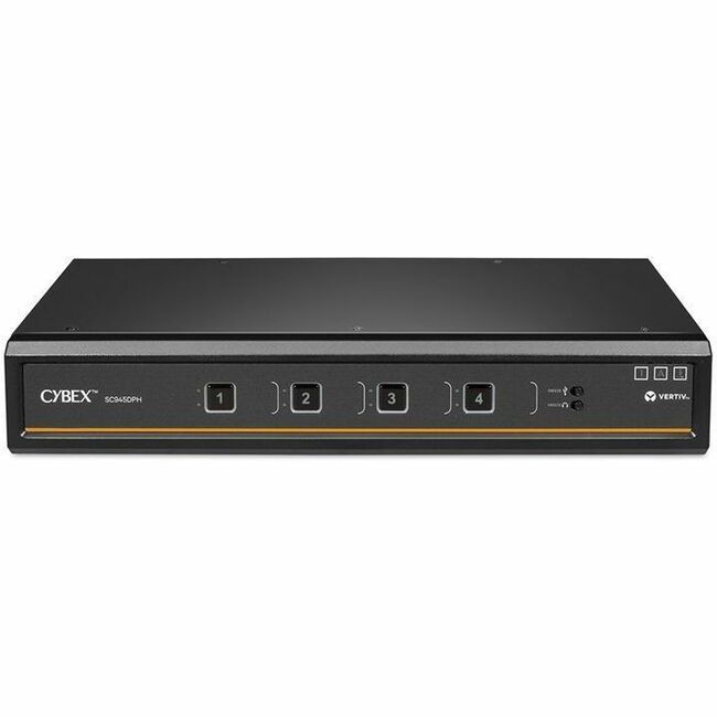 Vertiv Avocent Cybex SC900 Secure KVM Dual Head 4 Port Universal and DPP NIAP version 4.0 Certified, TAA Compliant (SC945DPH-400) — SC945DPH-400