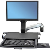 Ergotron StyleView Mounting Arm for Keyboard, Monitor, Bar Code Scanner, Mouse, Wrist Rest - Polished Aluminum — 45-583-026