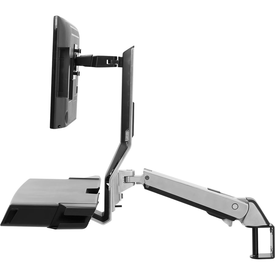 Ergotron StyleView Mounting Arm for Keyboard, Monitor, Bar Code Scanner, Mouse, Wrist Rest - Polished Aluminum — 45-583-026