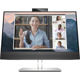 HP E24mv G4 24" Class Webcam Full HD LCD Monitor - 16:9 - Black, Silver — 169L0AA#ABA