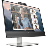 HP E24mv G4 24" Class Webcam Full HD LCD Monitor - 16:9 - Black, Silver — 169L0AA#ABA