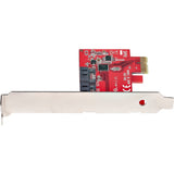 StarTech.com SATA PCIe Card, 2 Port PCIe SATA Expansion Card, 6Gbps SATA, PCI Express to SATA Adapter, Non-RAID, PCIe to SATA Converter — 2P6G-PCIE-SATA-CARD