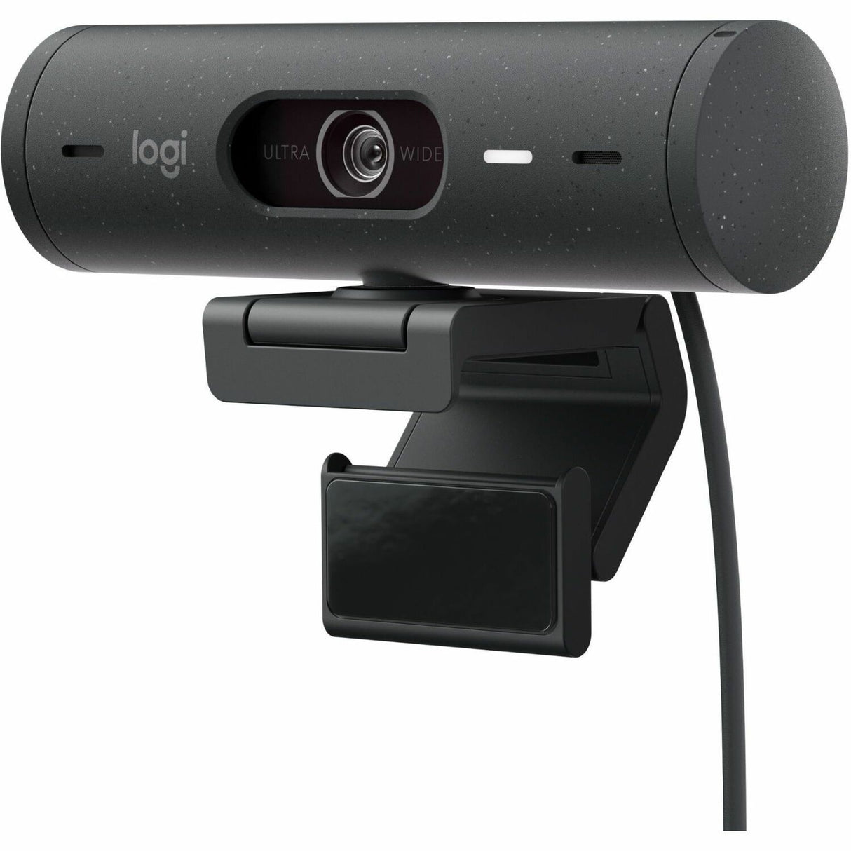 Logitech Brio 500 Full HD webcam, auto framing, noise-reducing mics, privacy shutter, streaming & video calling, Graphite — 960-001493