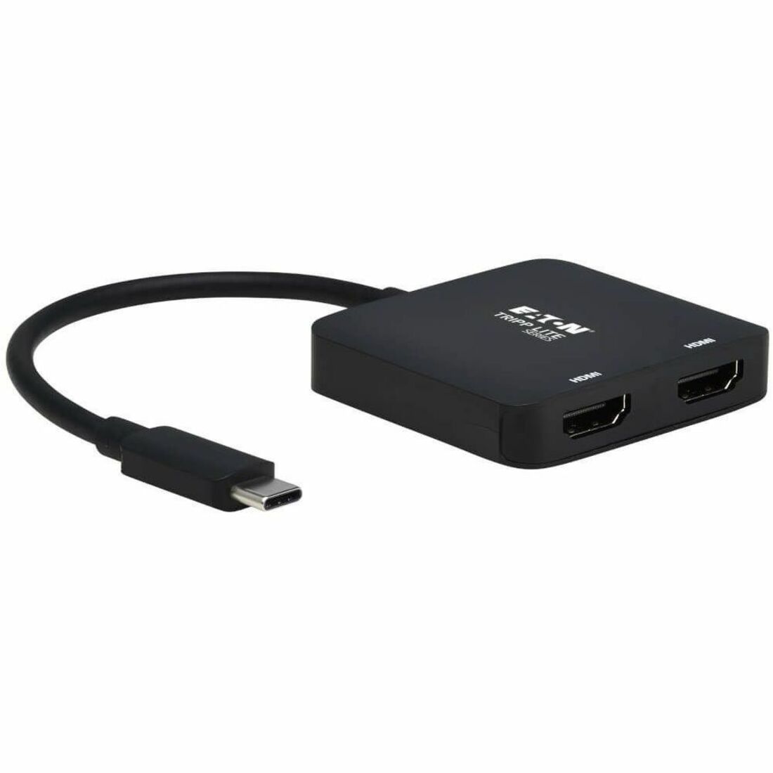 Eaton Tripp Lite Series USB-C Adapter, Dual Display - 4K 60 Hz HDMI, HDR, 4:4:4, HDCP 2.2, DP 1.4 Alt Mode, Black — U444-2H-MST4K6