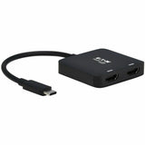 Eaton Tripp Lite Series USB-C Adapter, Dual Display - 4K 60 Hz HDMI, HDR, 4:4:4, HDCP 2.2, DP 1.4 Alt Mode, Black — U444-2H-MST4K6
