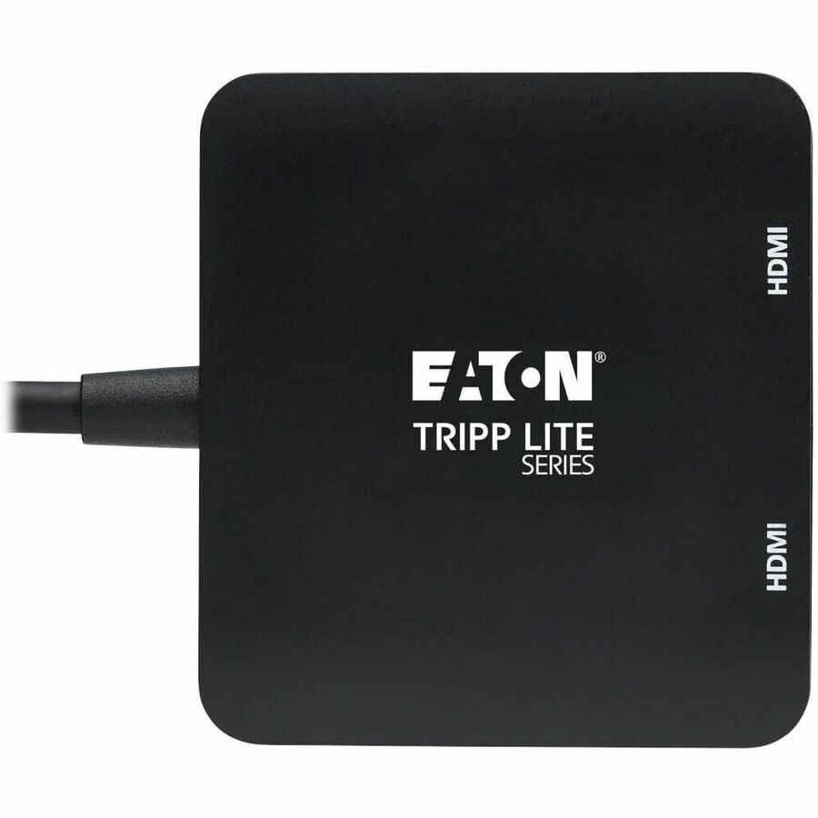 Eaton Tripp Lite Series USB-C Adapter, Dual Display - 4K 60 Hz HDMI, HDR, 4:4:4, HDCP 2.2, DP 1.4 Alt Mode, Black — U444-2H-MST4K6