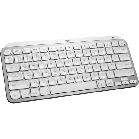 Logitech MX Keys Mini for Mac Minimalist Wireless Illuminated Keyboard, Bluetooth, Backlit Keys, USB-C, Metal Build, Pale Grey — 920-010389