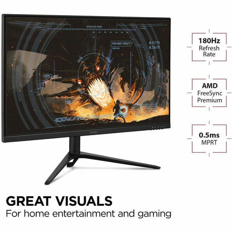 ViewSonic VX2728J-2K 27 Inch 1440p IPS Gaming Monitor with 180Hz, 0.5ms, FreeSync Premium, NVIDIA G-Sync Compatible, Advanced Ergonomics, HDMI, and DisplayPort Inputs — VX2728J-2K