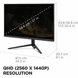 ViewSonic VX2728J-2K 27 Inch 1440p IPS Gaming Monitor with 180Hz, 0.5ms, FreeSync Premium, NVIDIA G-Sync Compatible, Advanced Ergonomics, HDMI, and DisplayPort Inputs — VX2728J-2K