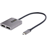 StarTech.com USB-C to Dual DisplayPort 1.4 Adapter, USB Type-C Multi-Monitor MST Hub, Dual 5K 60Hz DP Display Extender / Splitter, Windows — MST14CD122DP