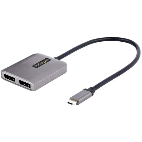 StarTech.com USB-C to Dual DisplayPort 1.4 Adapter, USB Type-C Multi-Monitor MST Hub, Dual 5K 60Hz DP Display Extender / Splitter, Windows — MST14CD122DP