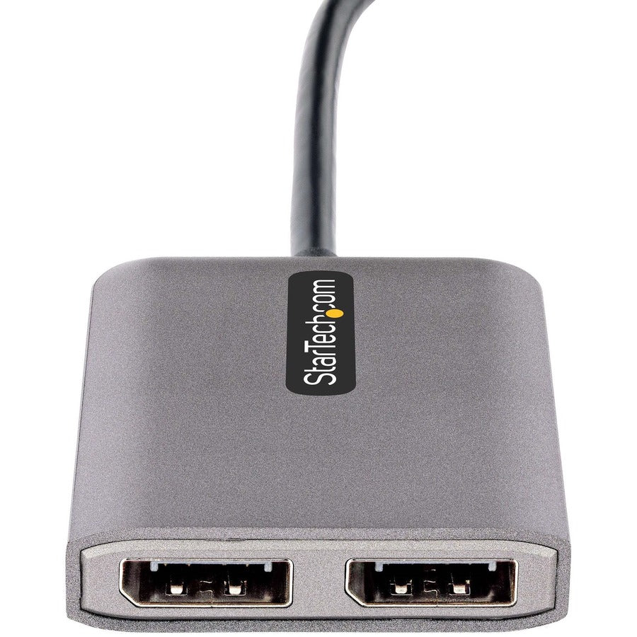 StarTech.com USB-C to Dual DisplayPort 1.4 Adapter, USB Type-C Multi-Monitor MST Hub, Dual 5K 60Hz DP Display Extender / Splitter, Windows — MST14CD122DP