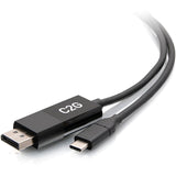 C2G 3ft USB C to DisplayPort Adapter - USB C to DP Adapter Cable - 4K 60Hz - M/M — C2G54474