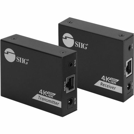 SIIG 4K60Hz HDMI over Cat6 Extender with Loopout & IR - 50m- HDMI Extender- Auto Downscaling — CE-H27K11-S1