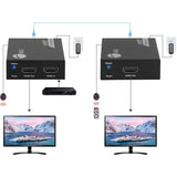 SIIG 4K60Hz HDMI over Cat6 Extender with Loopout & IR - 50m- HDMI Extender- Auto Downscaling — CE-H27K11-S1