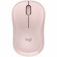 Logitech M240 Silent Bluetooth Mouse, Wireless, Compact, Portable, Smooth Tracking, Rose — 910-007117