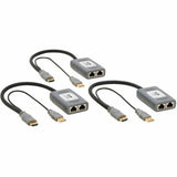 Eaton Tripp Lite Series 2-Port HDMI over Cat6 Extender Kit, Pigtail Transmitter/2x Receivers, 4K 60 Hz, HDR, 4:4:4, 230 ft. (70.1 m), TAA — B127U-002-PHPH2
