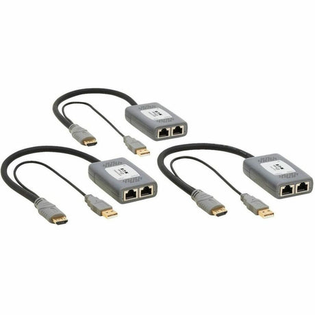 Eaton Tripp Lite Series 2-Port HDMI over Cat6 Extender Kit, Pigtail Transmitter/2x Receivers, 4K 60 Hz, HDR, 4:4:4, 230 ft. (70.1 m), TAA — B127U-002-PHPH2