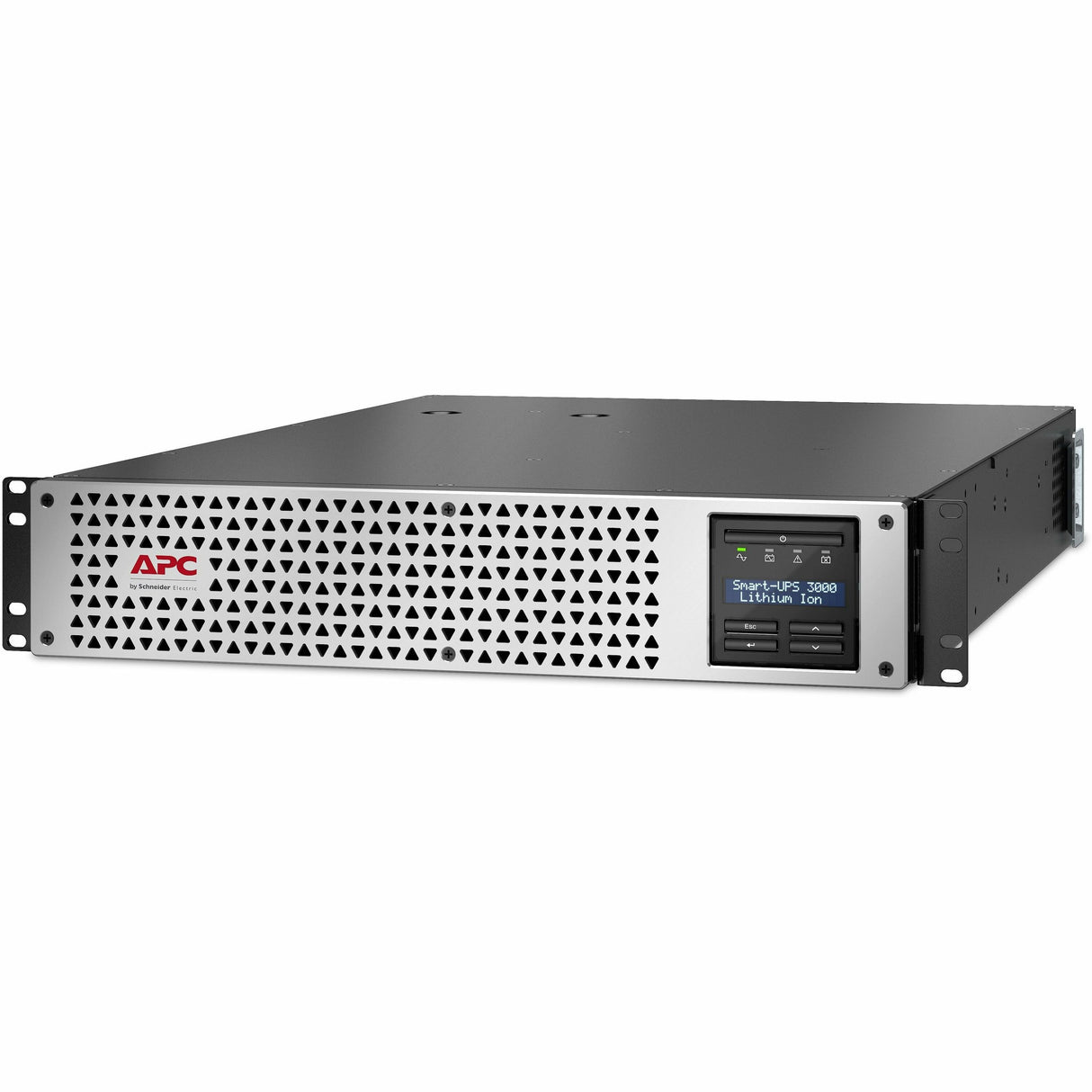 APC Smart-UPS, Line Interactive, 3kVA, Lithium-ion, Rackmount 2U, 120V, 1x NEMA L5-30R+6x NEMA 5-20R outlets, SmartConnect Port+Network Card, AVR, LCD — SMTL3KRM2UCLNC