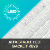 Adesso Multi-OS Illuminated Mechanical Keyboard With CoPilot AI Hotkey — AKB-680UW