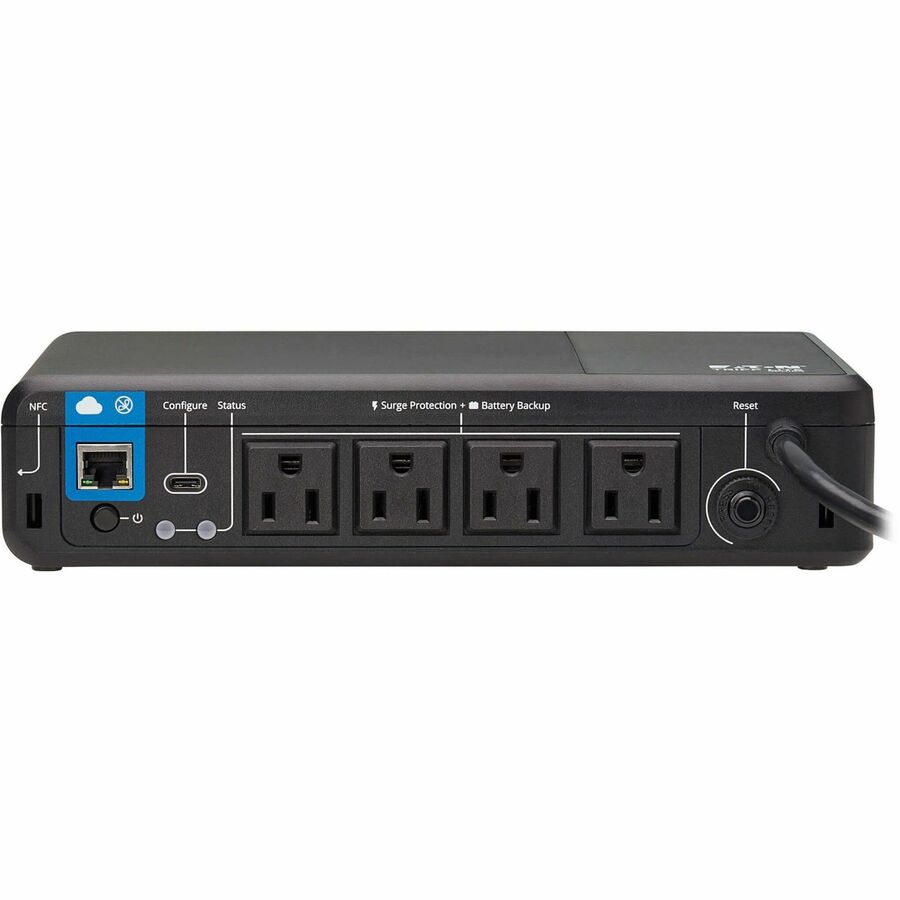 Eaton Tripp Lite Series 600VA 300W 120V Standby Cloud-Connected UPS with Remote Monitoring - 4 NEMA 5-15R Outlets (Surge + Battery Backup), 5-15P Plug, Desktop — BC600RNC