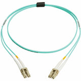 Eaton Tripp Lite Series 10Gb/40Gb/100Gb Duplex Multimode 50/125 OM4 LSZH Fiber Patch Cable (LC/LC), Aqua, 2M (6.6 ft.), TAA — N820-02M-OM4TAA