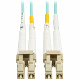 Eaton Tripp Lite Series 10Gb/40Gb/100Gb Duplex Multimode 50/125 OM4 LSZH Fiber Patch Cable (LC/LC), Aqua, 2M (6.6 ft.), TAA — N820-02M-OM4TAA