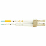 Eaton Tripp Lite Series 10Gb/40Gb/100Gb Duplex Multimode 50/125 OM4 LSZH Fiber Patch Cable (LC/LC), Aqua, 2M (6.6 ft.), TAA — N820-02M-OM4TAA