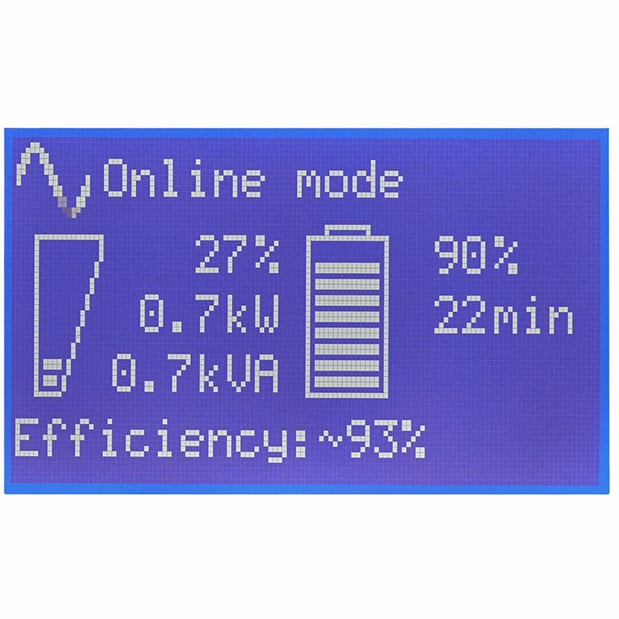 Eaton 9PX 1000VA 900W 208V Online Double-Conversion UPS - C14 Input, 8 C13 Outlets, Cybersecure Network Card Option, Extended Run, 2U Rack/Tower — 9PX1000GRT