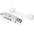 IOGEAR USB-C Duo Mobile Device Card Reader/Writer — GFR3C12
